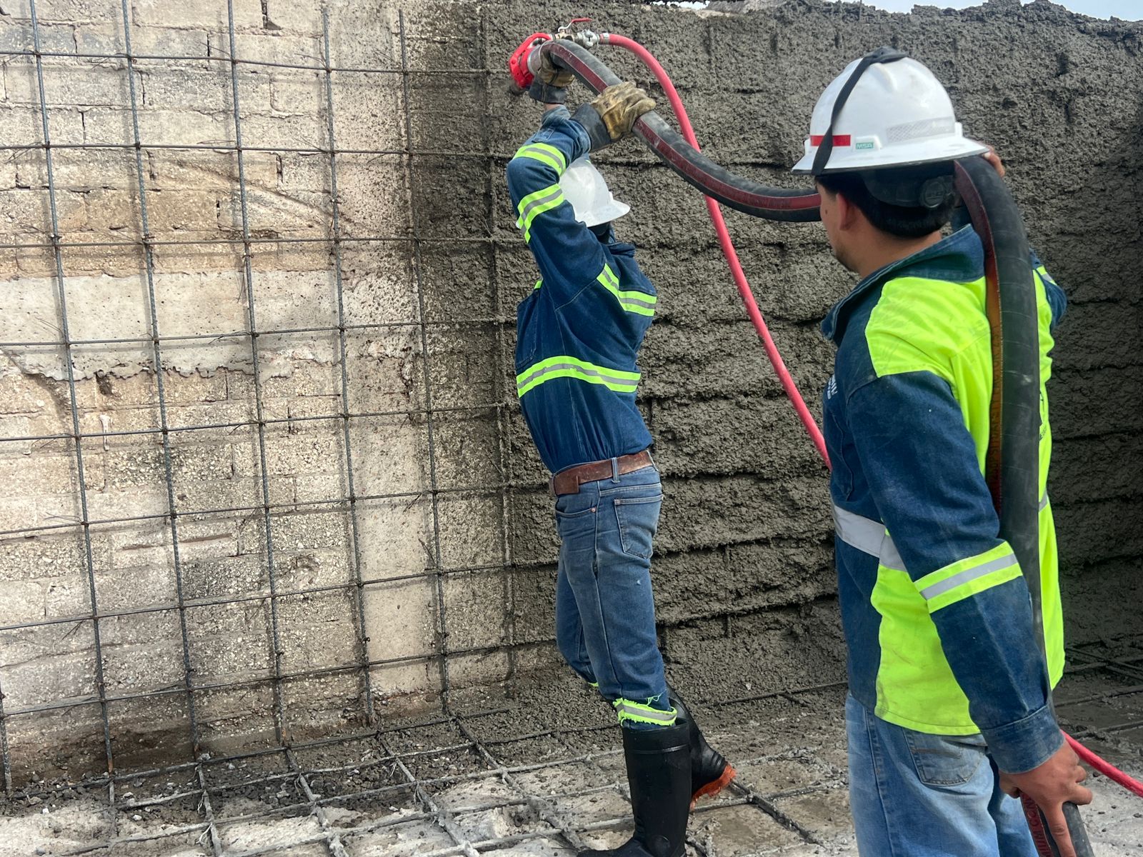 concreto lanzado